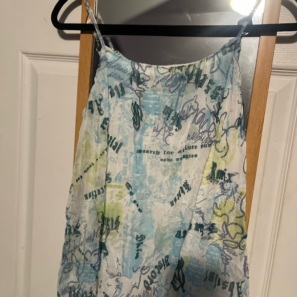 Y2K Tank Top Size Small, Made in Italy Top With Beaded Straps, Y2K top - Picture 5 of 12